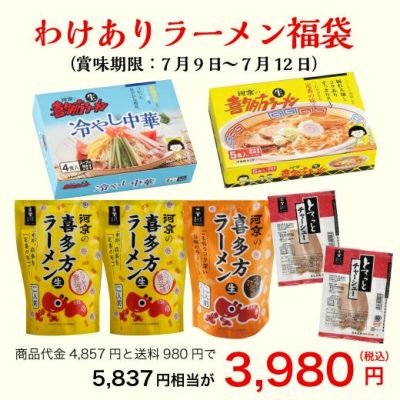 わけありラーメン福袋（賞味期限：7月9～7月12日）【送料無料】