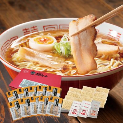 赤箱ミックスチャーシューメンマセット（醤油6・味噌4）